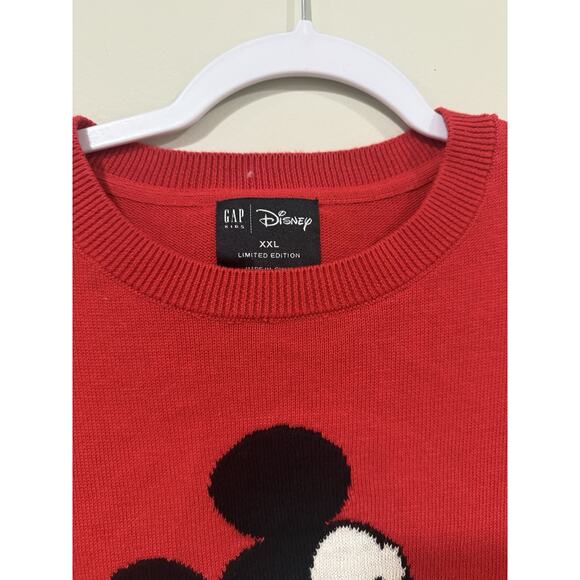 NWOT Gap Kids Disney Mickey Mouse Red Sequin Sweater Limited Edition xXl 2311 - Picture 4 of 11